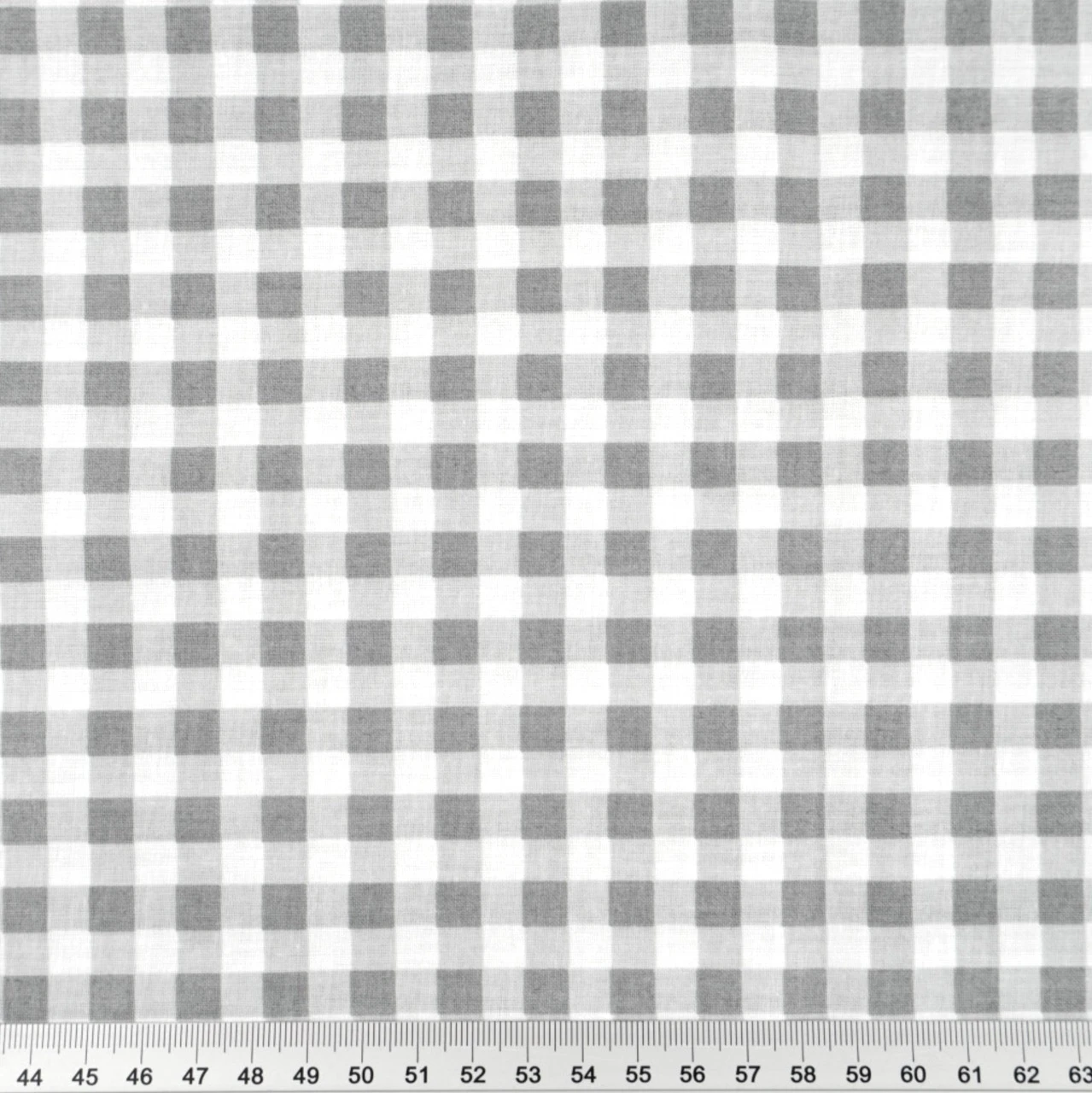 Tela vichy gris y blanca de 50x80 cm – photo 2